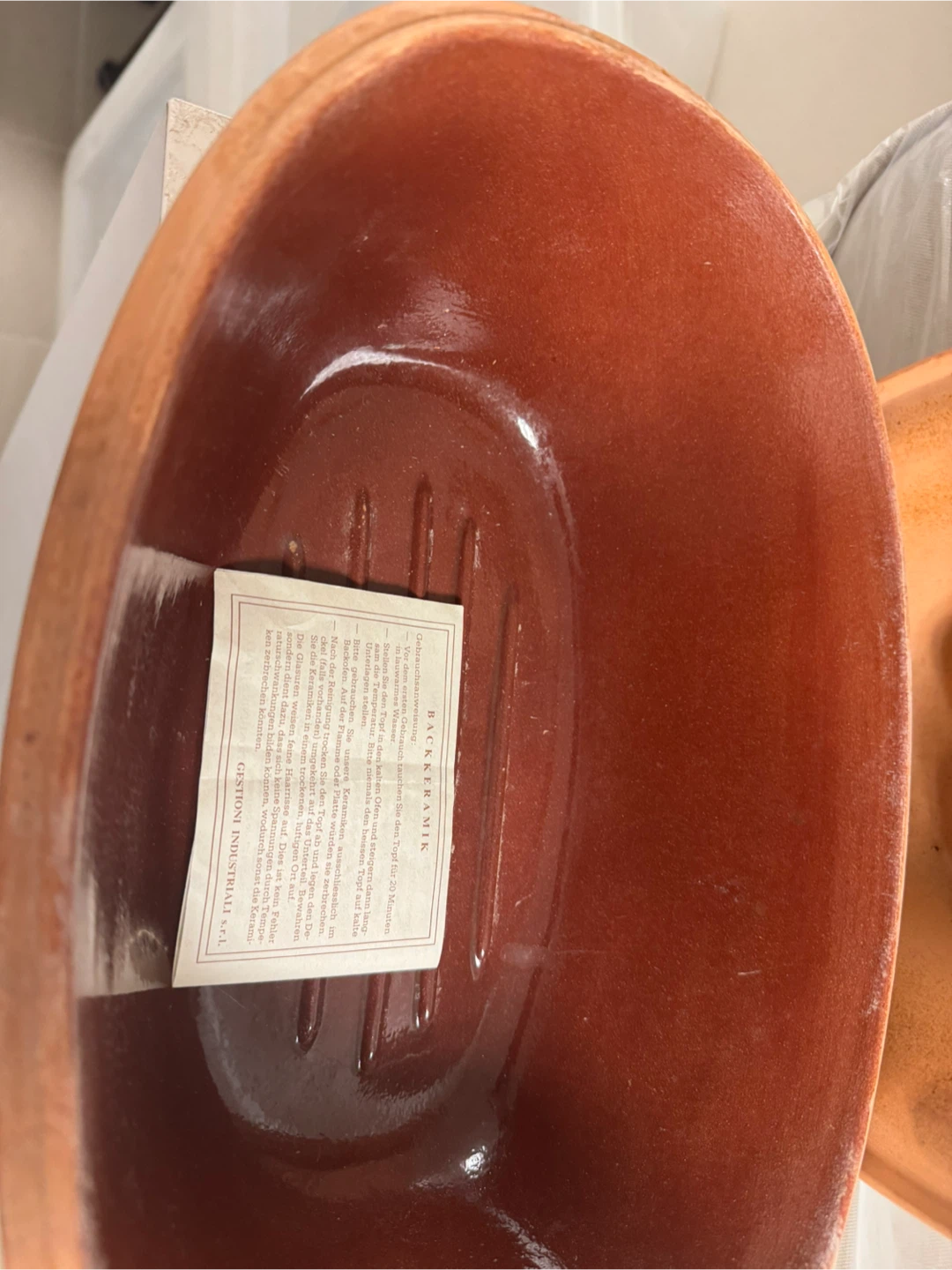 Gestioni Industriali Clay Baking Dish with Lid - photo 3
