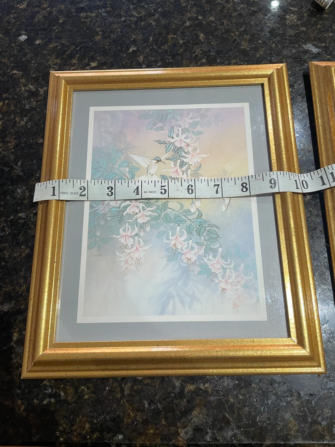 Set of Two Hummingbird and Butterfly Framed Prints - photo 4