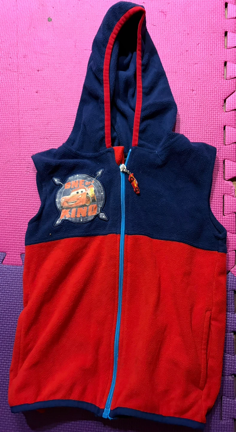 Disney Pixar Cars Fleece Vest ~ Size 6 year