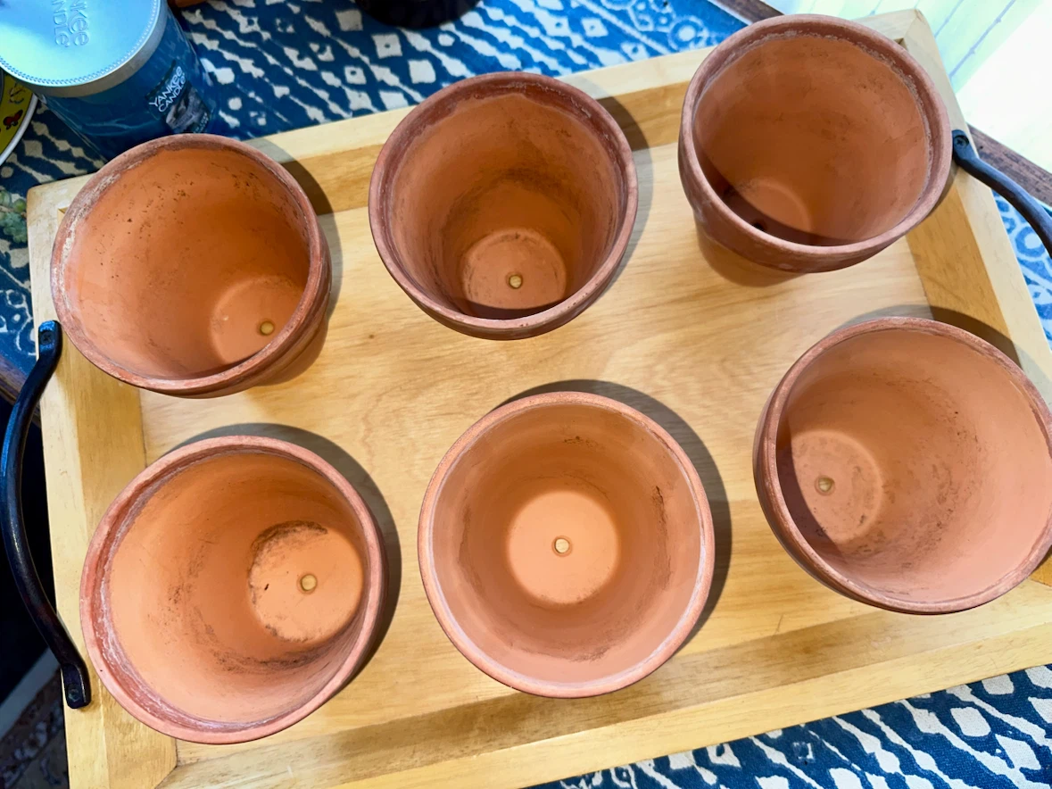 Set of 6 Terracotta Pots - photo 2