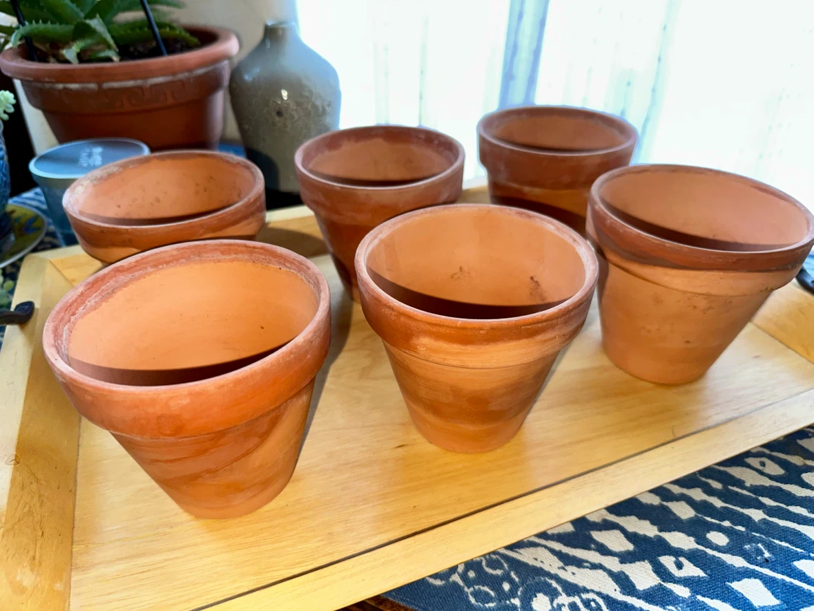 Set of 6 Terracotta Pots - photo 3