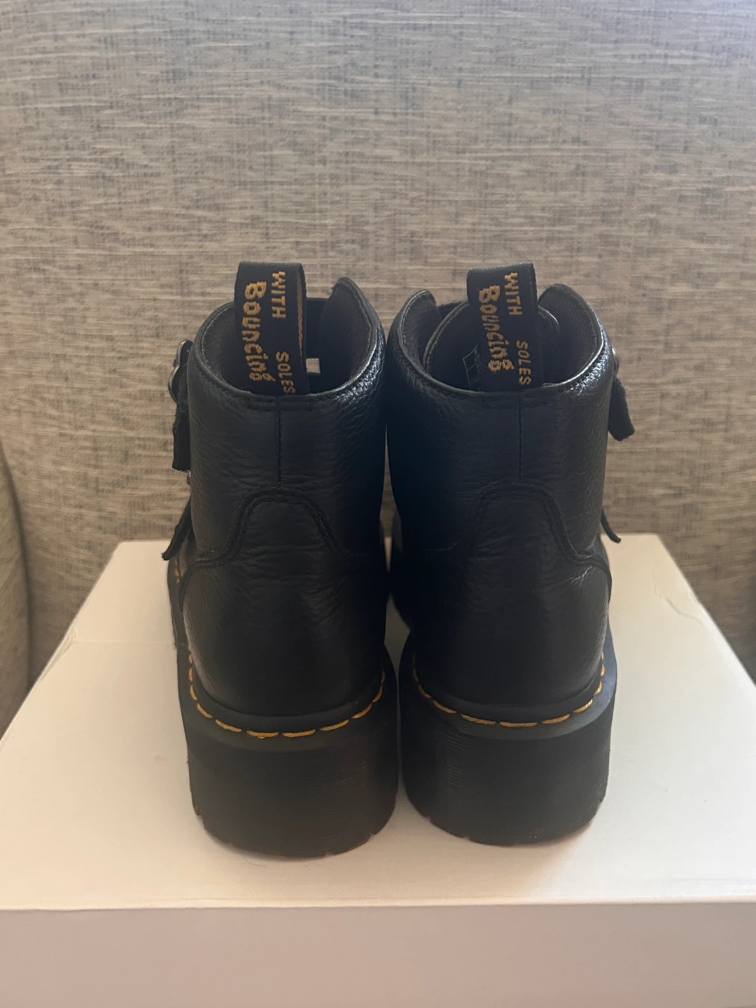 Dr. Martens Devon Flower Buckle Platform Boots - photo 5