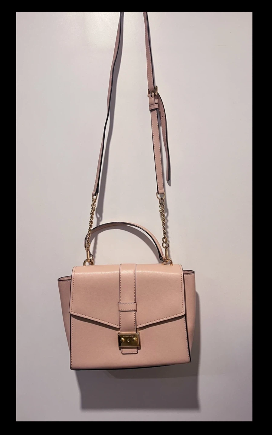 Brand New Michael Kors Blush Pink Leather Crossbody Bag