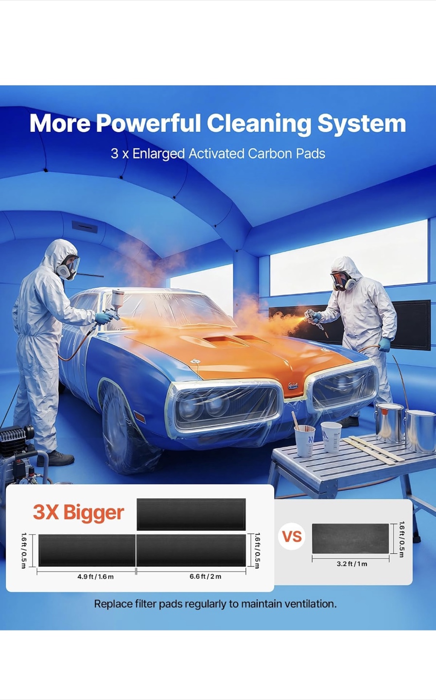 VEVOR Inflatable Paint Booth 21x13.5x10ft - photo 5