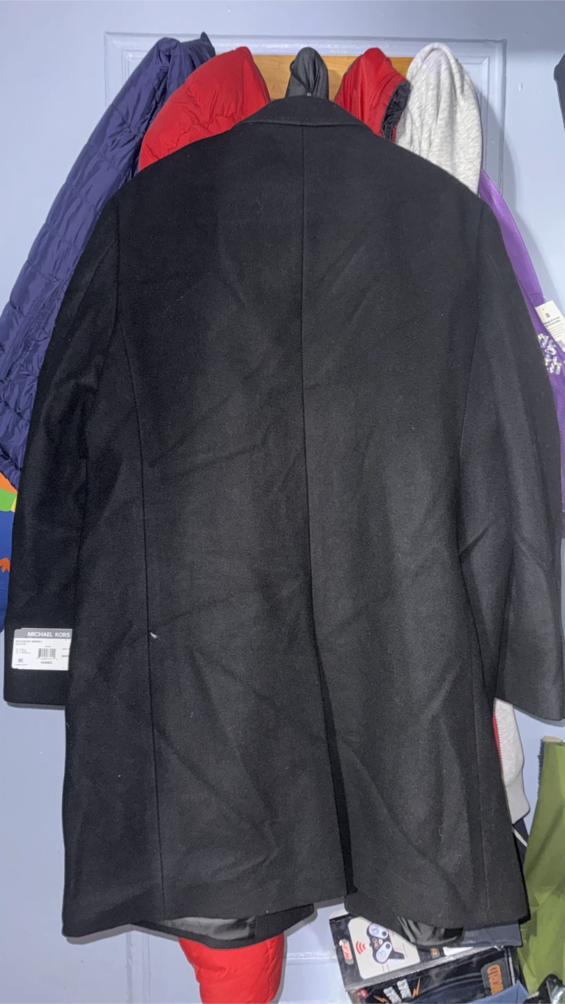Michael Kors Men's Black Wool Coat Size 46REG - photo 3