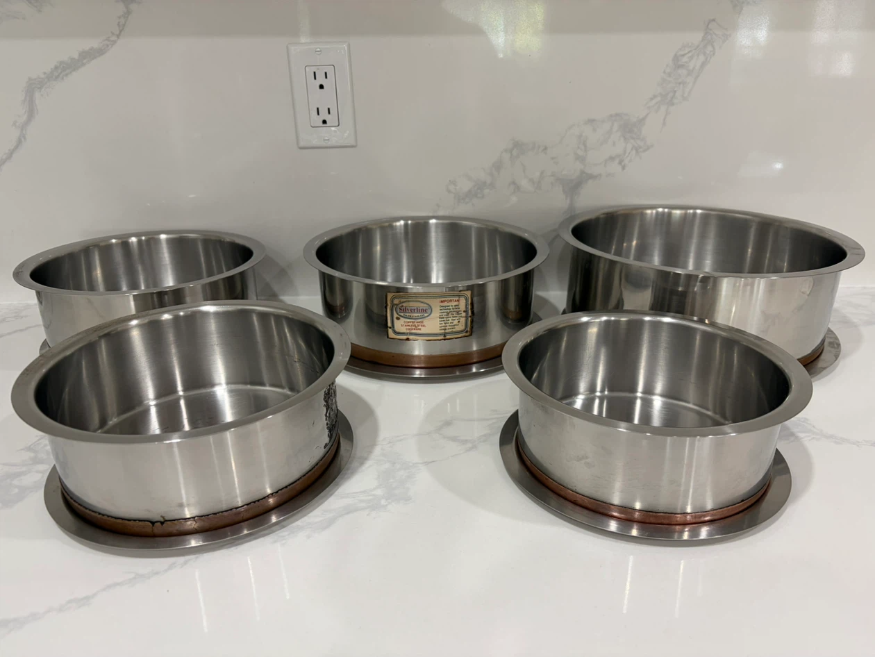 Silverline Stainless Steel Copper Base Cookware Set