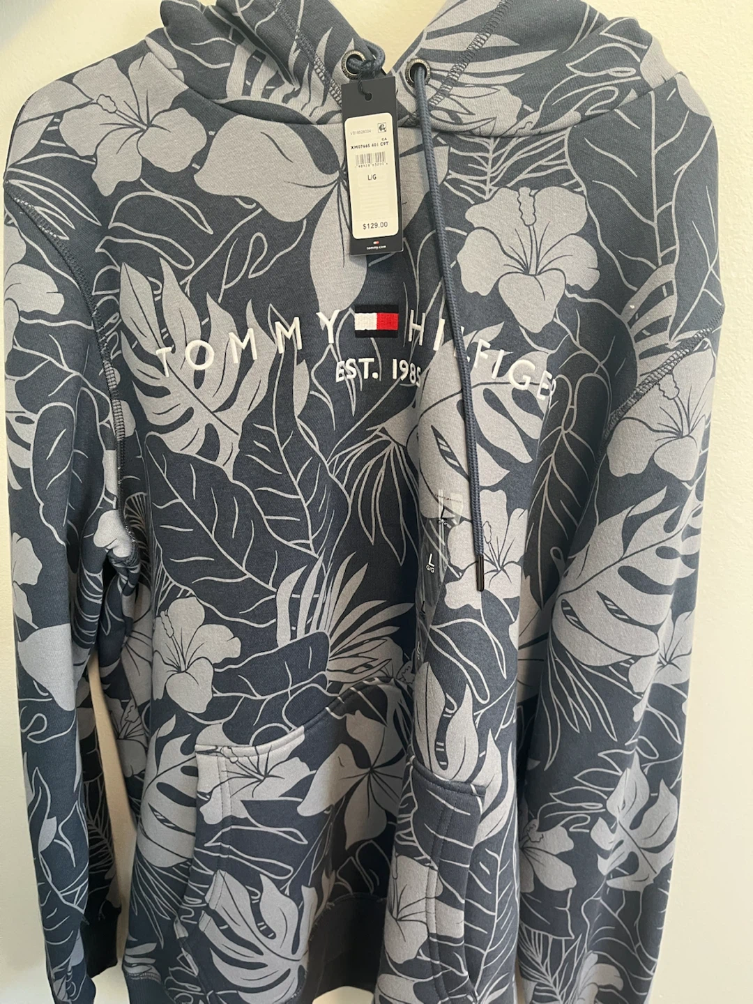 Tommy Hilfiger Tropical Print Hoodie L men