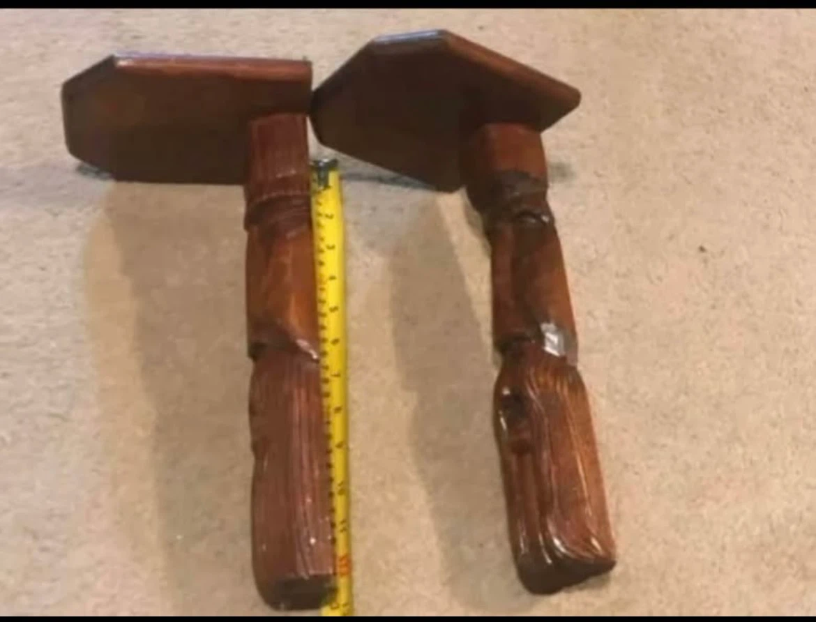 Vintage Hand Carved Wooden Shelf - photo 3