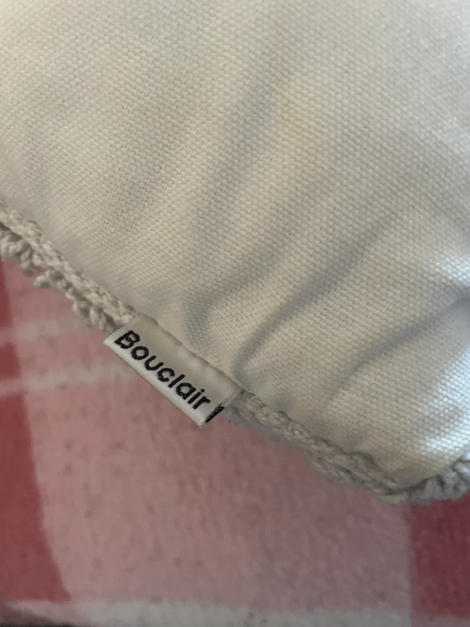 Bouclair Textured Throw Pillow Off-White - photo 2