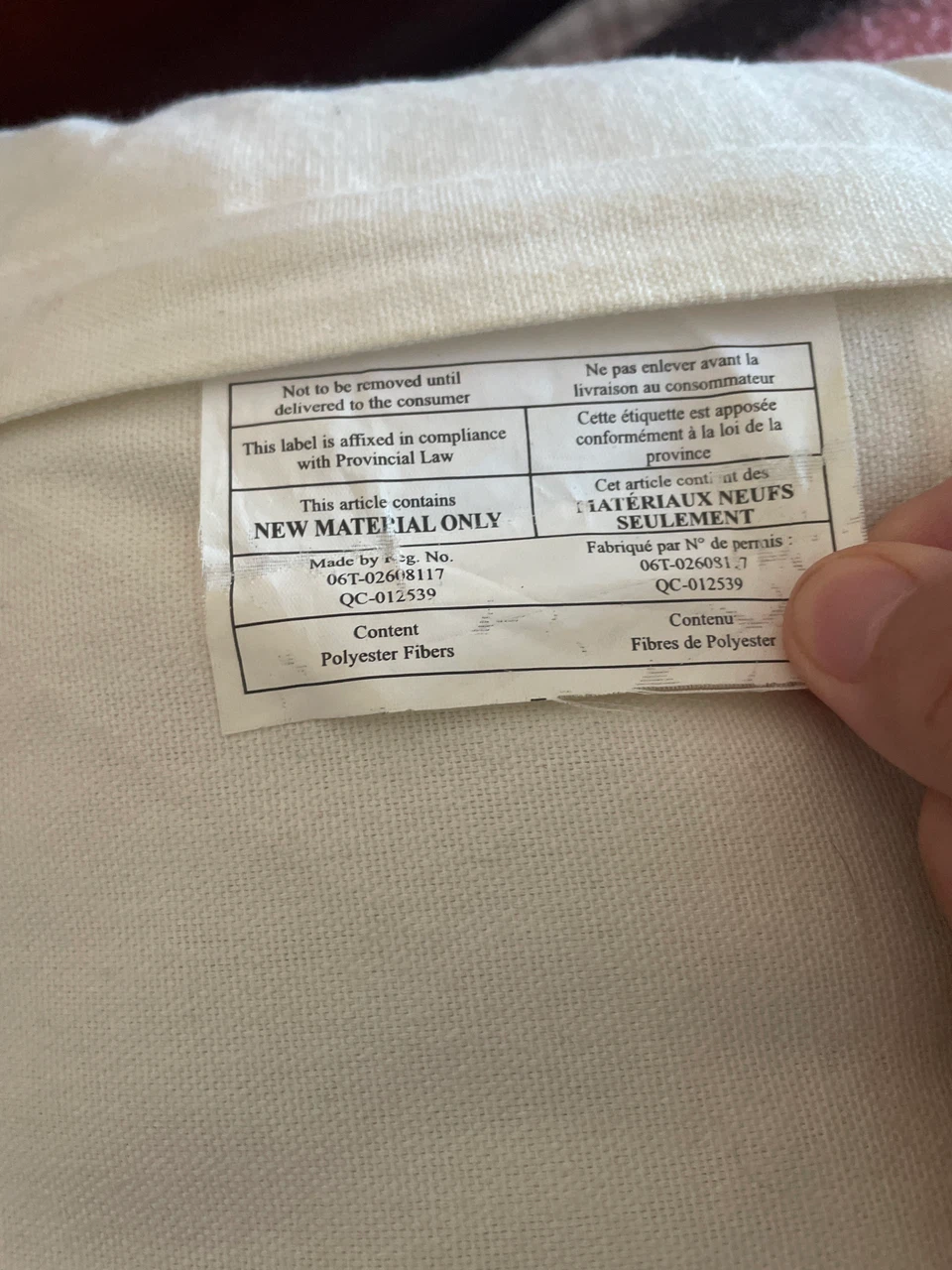 Bouclair Textured Throw Pillow Off-White - photo 3