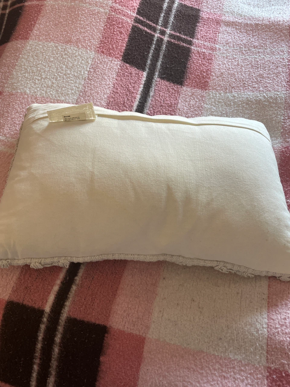 Bouclair Textured Throw Pillow Off-White - photo 4