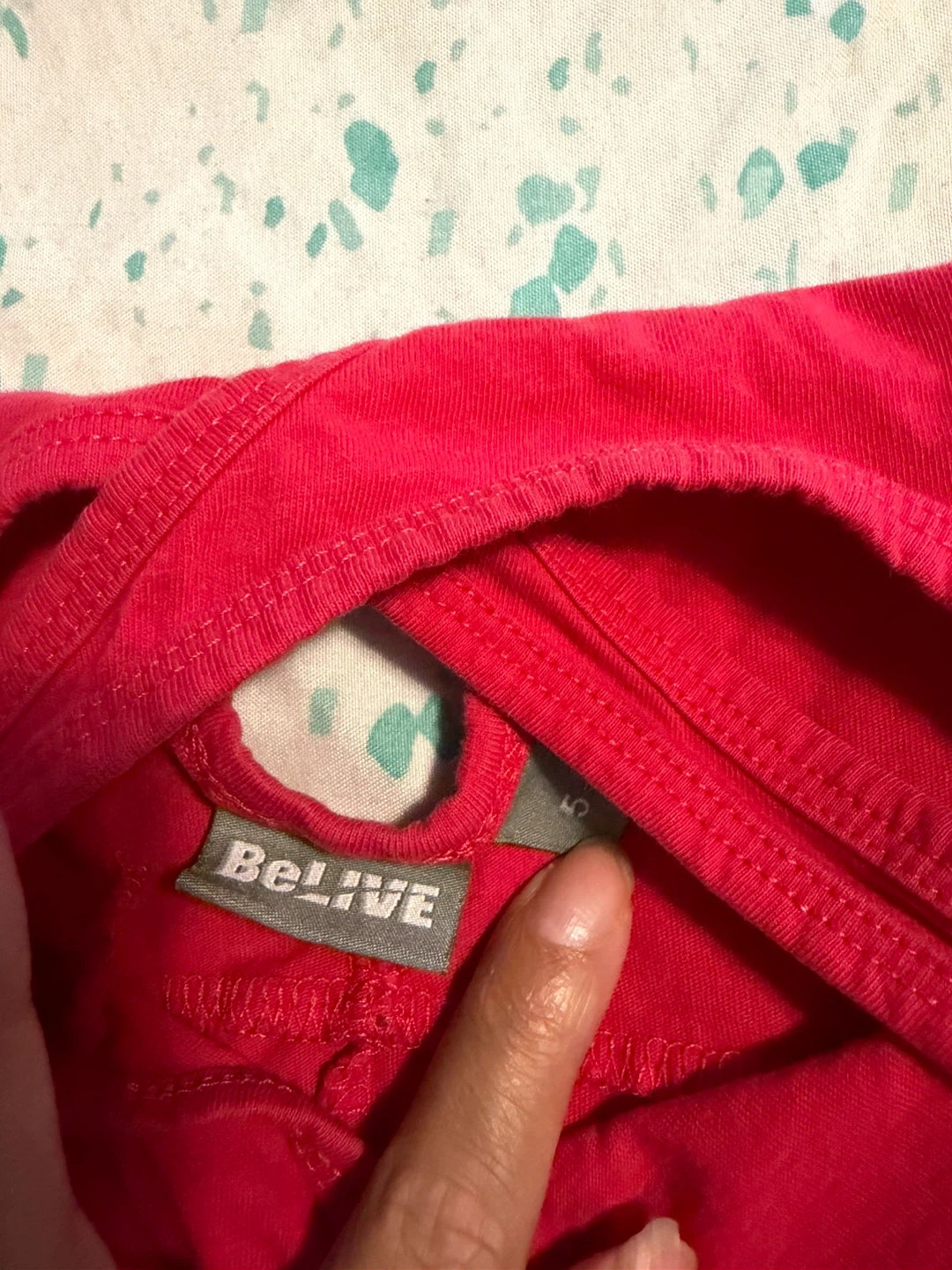 BeLive Red Graphic T-Shirt Size 5 - photo 2