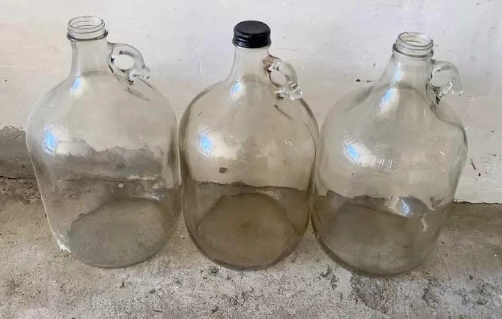 Vintage 1-Gallon Glass Jugs (Set of 3)