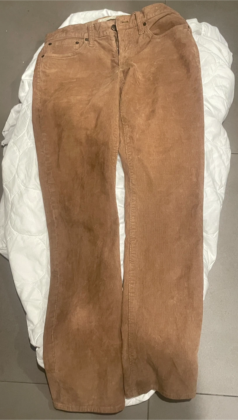 Madewell Straight Leg Corduroy Pants Tan - photo 3