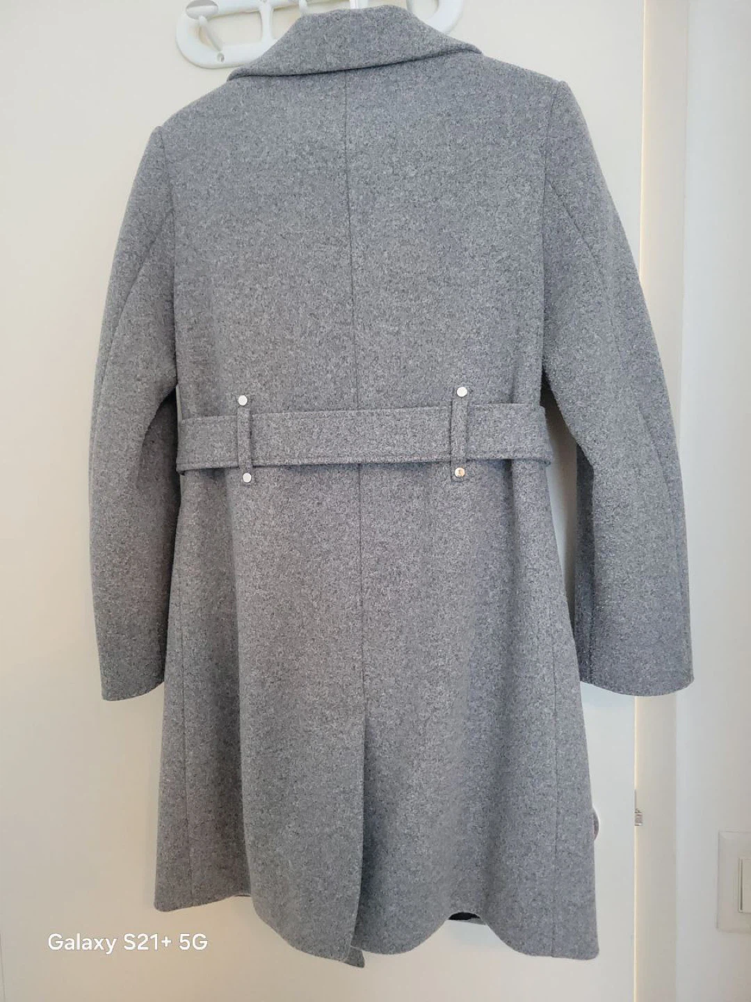 Laura Elegant Grey Wool Coat - photo 5