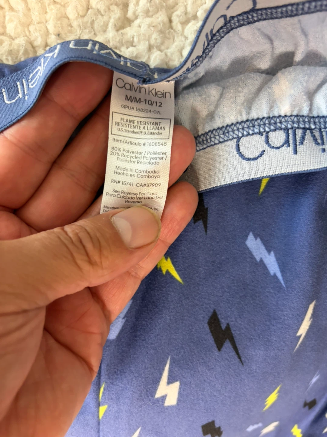 Calvin Klein Kids Lightning Bolt Pajama Pants M 10/12 - photo 2