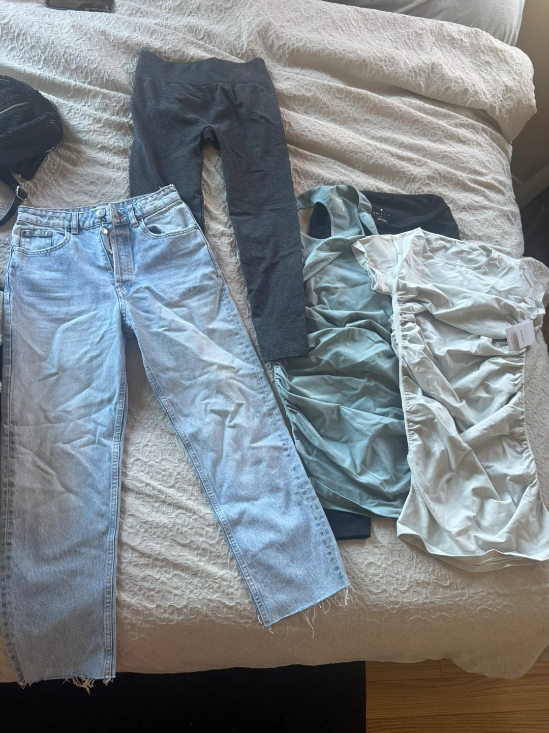 Various Clothing Items and Bags Bundle