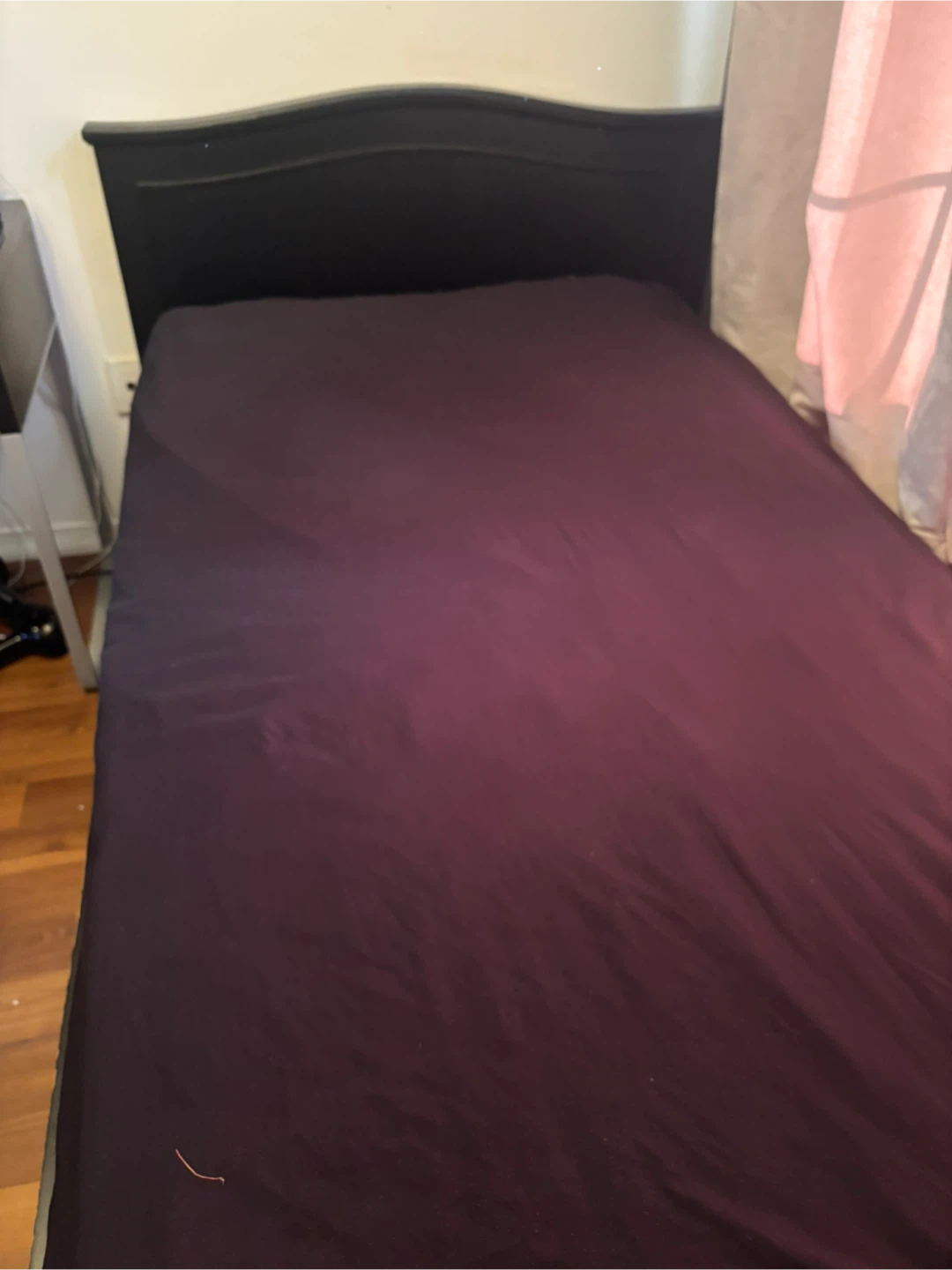 Black solid wood Twin Bed