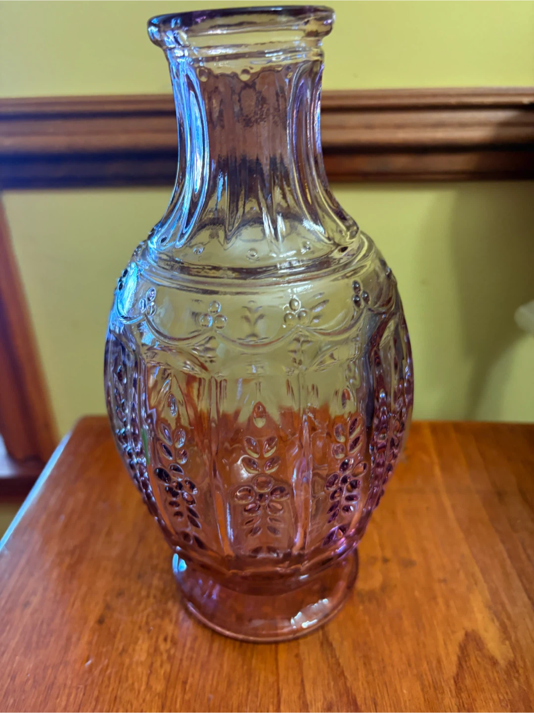 Vintage Purple Glass Bedside Carafe and Cup - photo 3