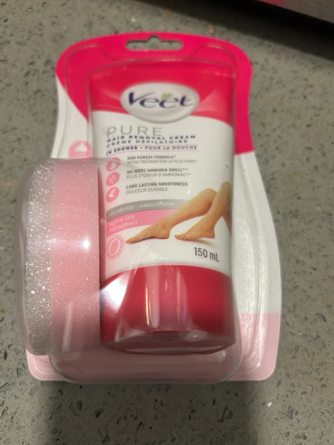 Veet Pure In-Shower Hair Removal Cream 150ml - photo 2