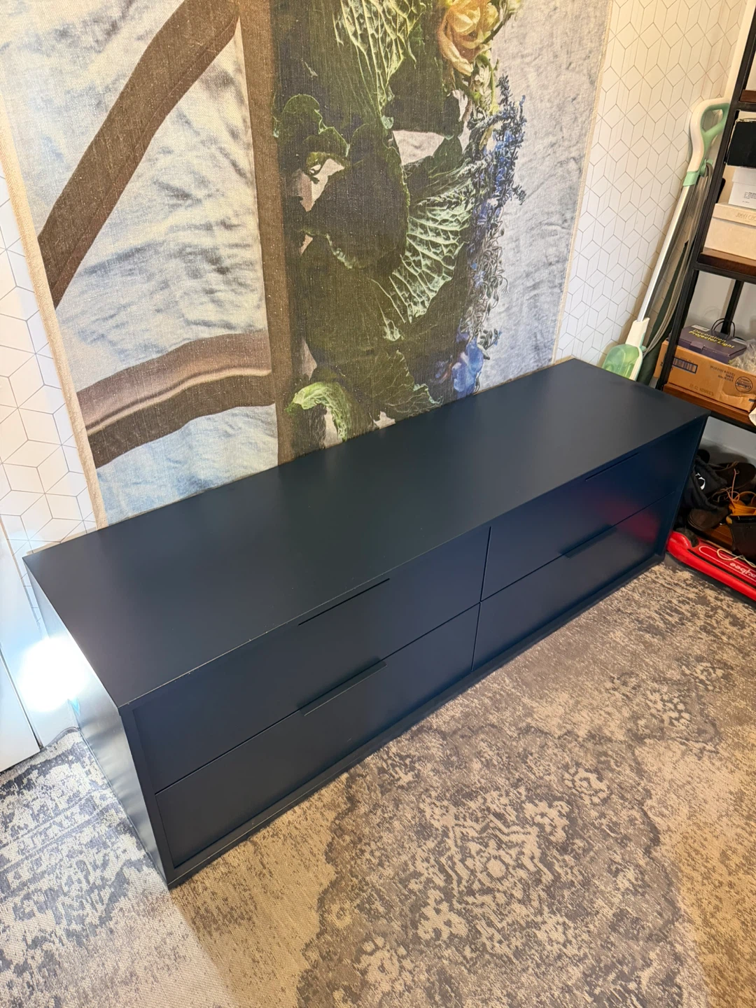 [Moving Sale] IKEA NORDMELA 4-Drawer Dresser, Dark Blue
