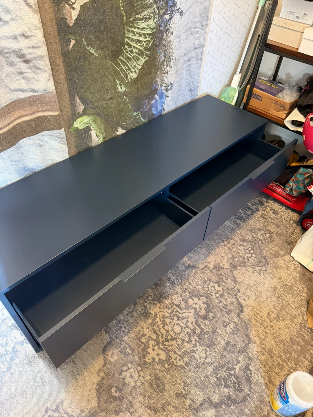 [Moving Sale] IKEA NORDMELA 4-Drawer Dresser, Dark Blue - photo 2