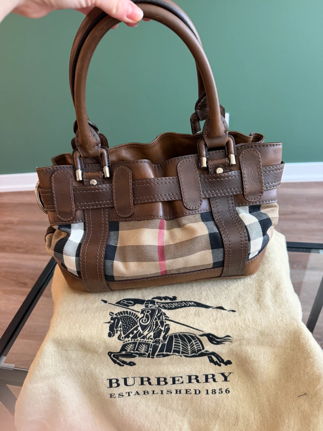 Burberry Haymarket Check Handbag - photo 2