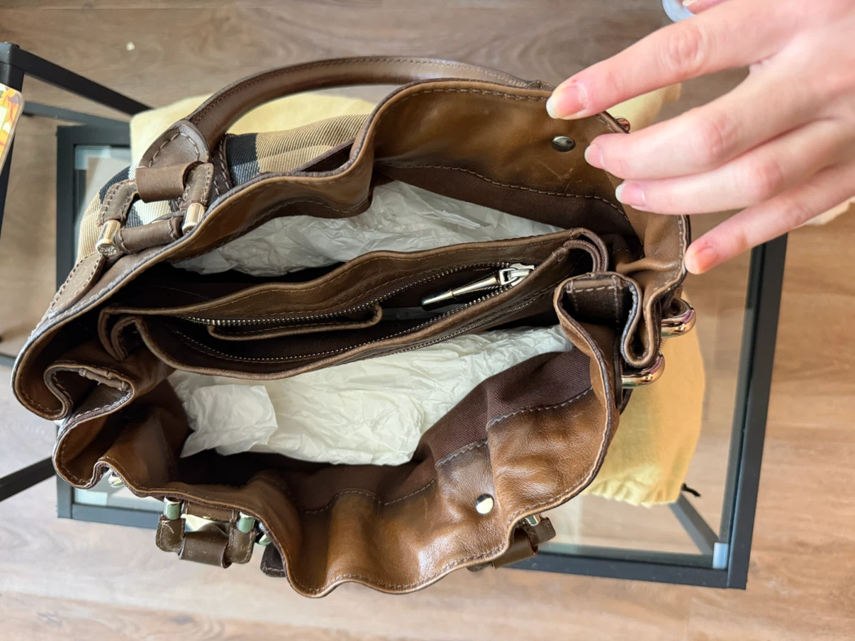 Burberry Haymarket Check Handbag - photo 3