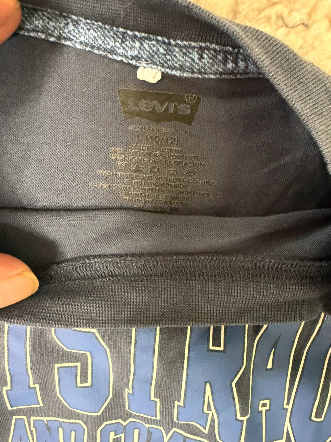 Levi's Graphic T-Shirt Blue Size L (10/12) - photo 3