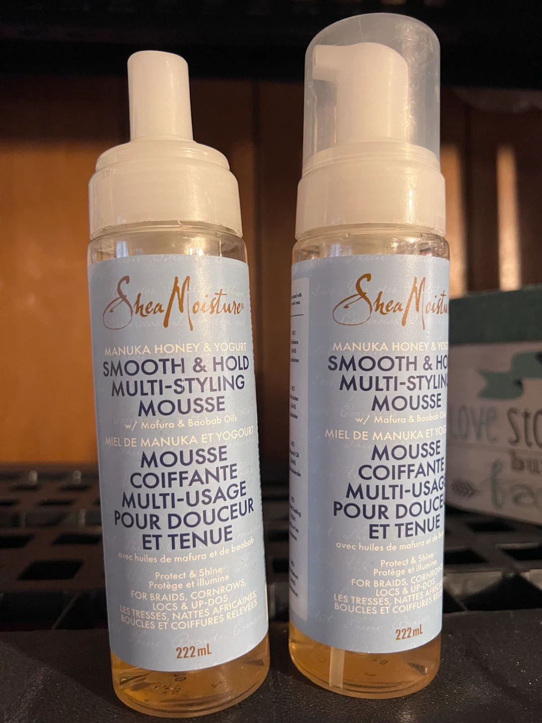 SheaMoisture Manuka Honey & Yogurt Styling Mousse – 2-Pack – NEW