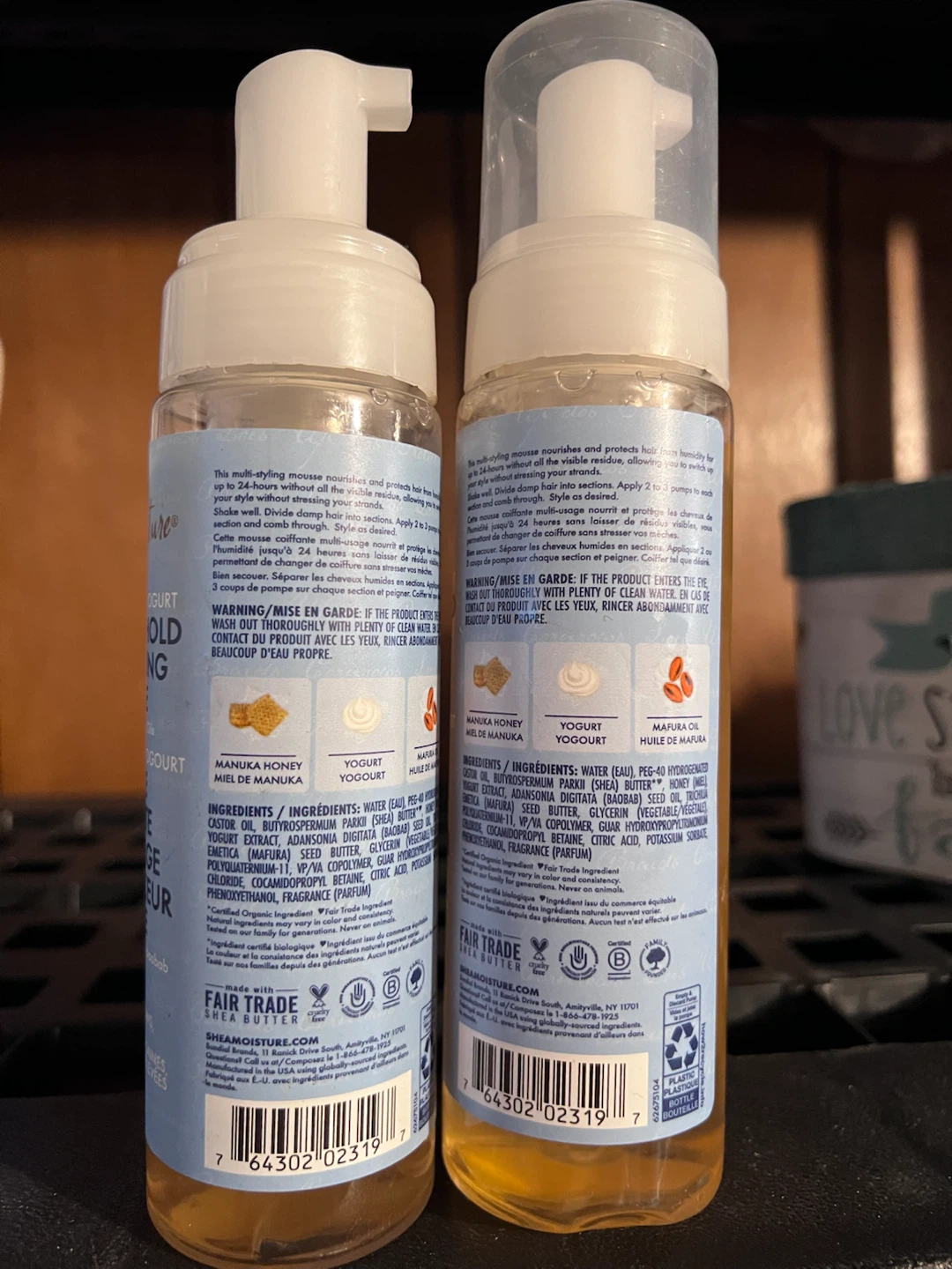 SheaMoisture Manuka Honey & Yogurt Styling Mousse – 2-Pack – NEW - photo 2