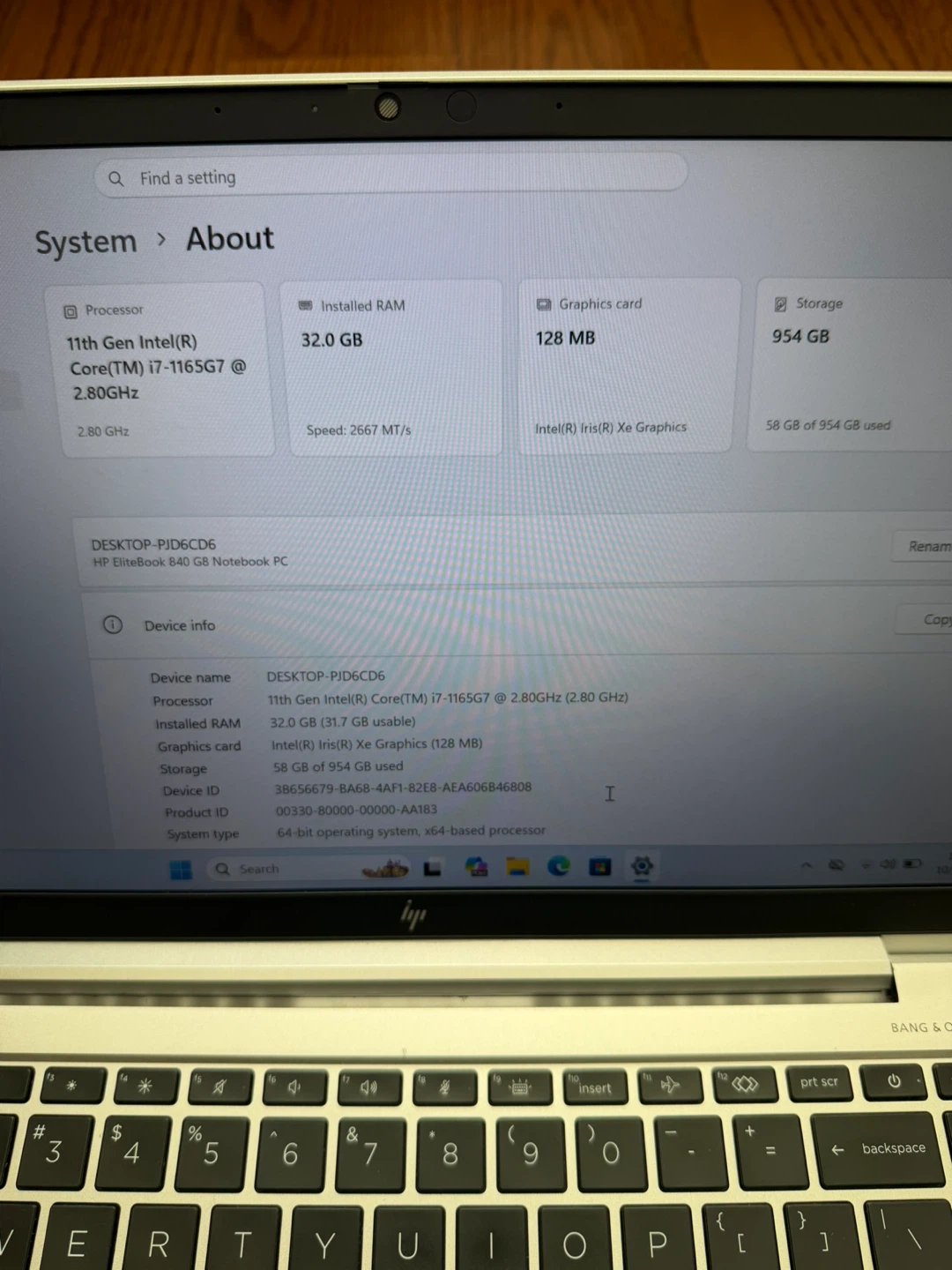 HP Laptop/32GB RAM/1TB SSD/NFC/LTE Nano Sim supported - photo 3