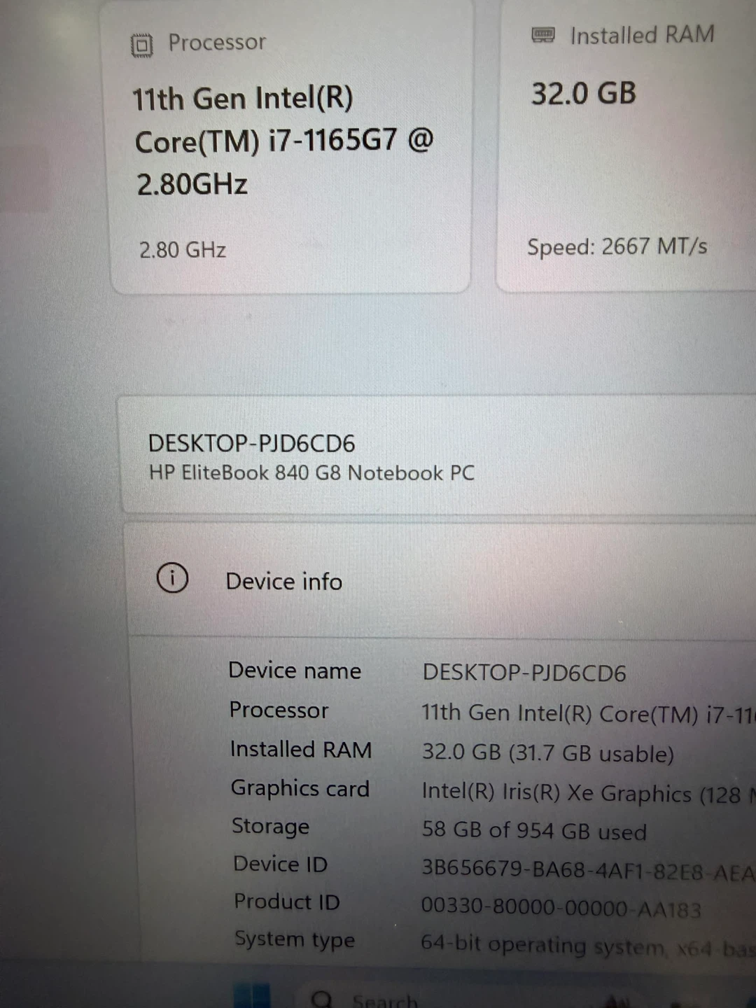 HP Laptop/32GB RAM/1TB SSD/NFC/LTE Nano Sim supported - photo 4