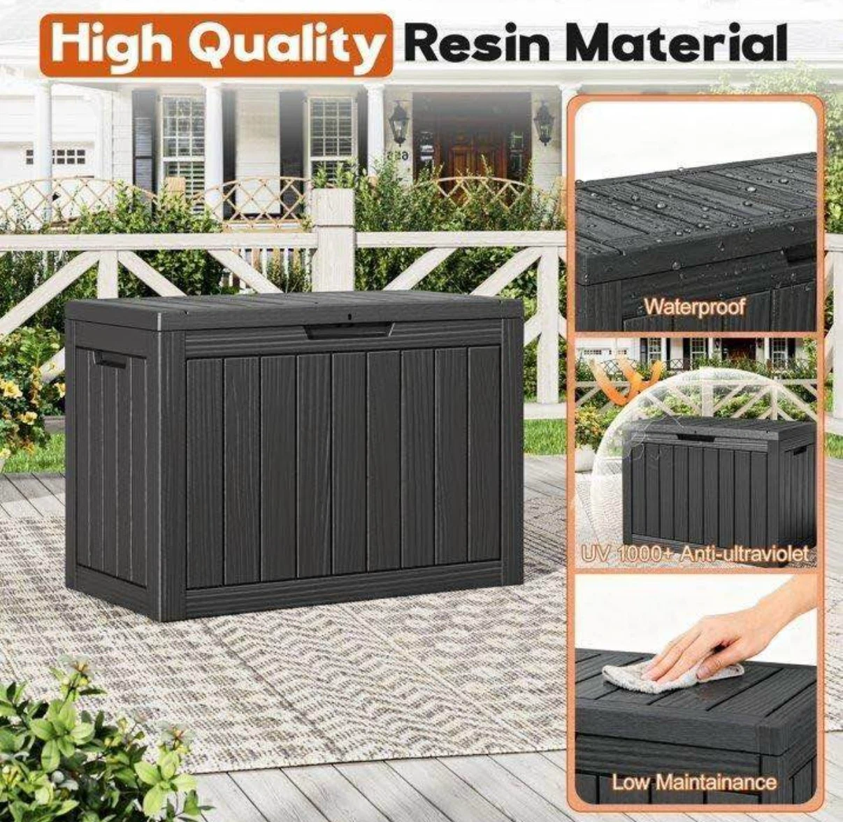 45 Gallon Outdoor Storage Deck Box - photo 2