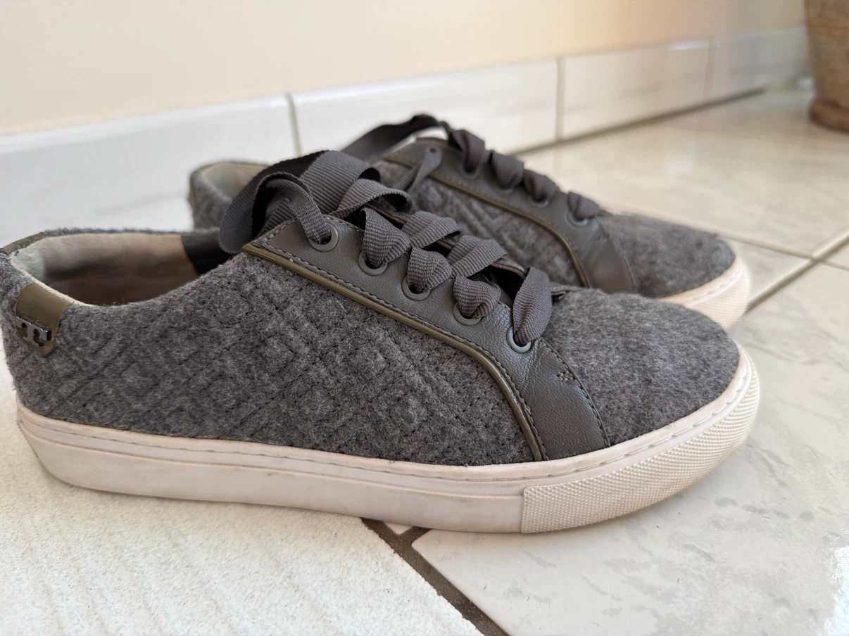 Tory Burch Grey Sneakers Size 7.5M