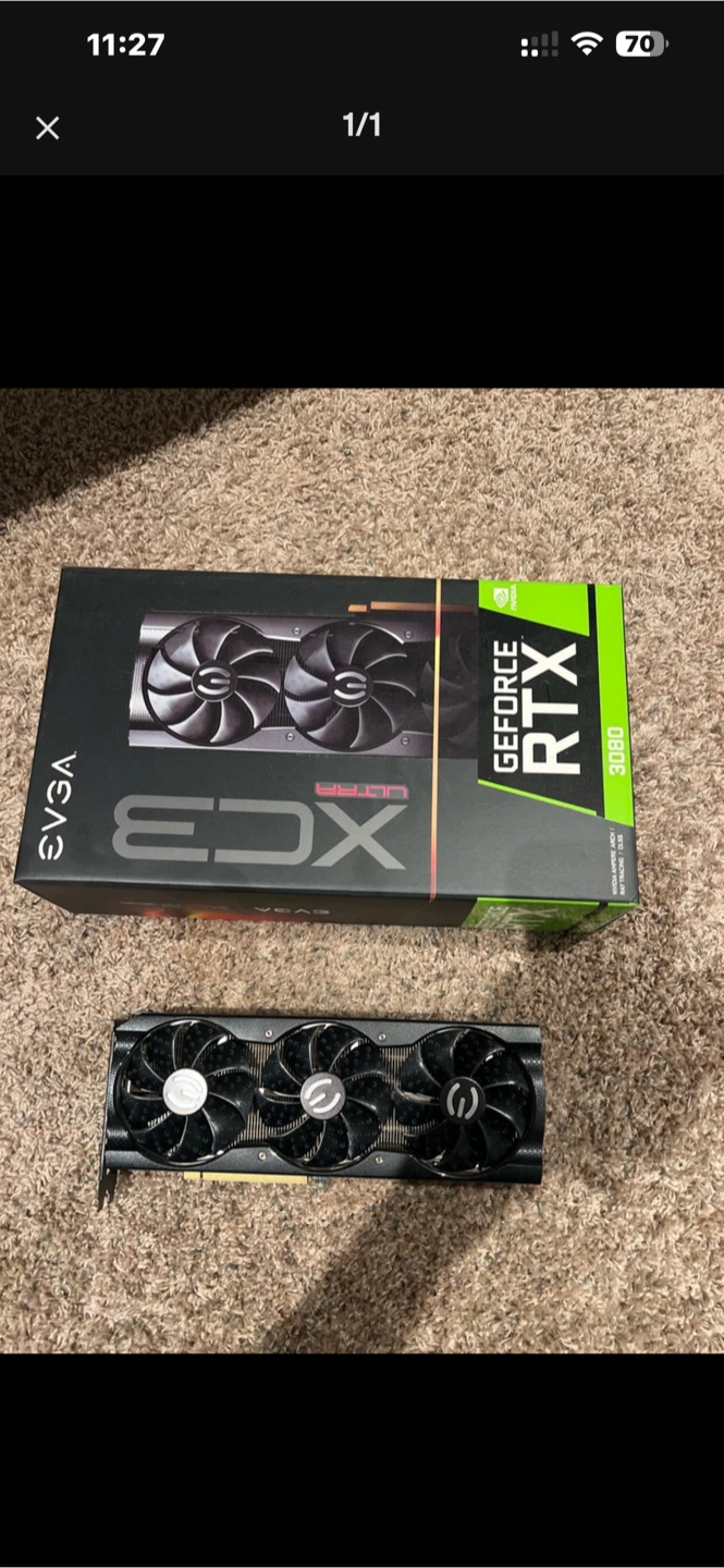 EVGA GeForce RTX 3080 XC3 Ultra Graphics Card