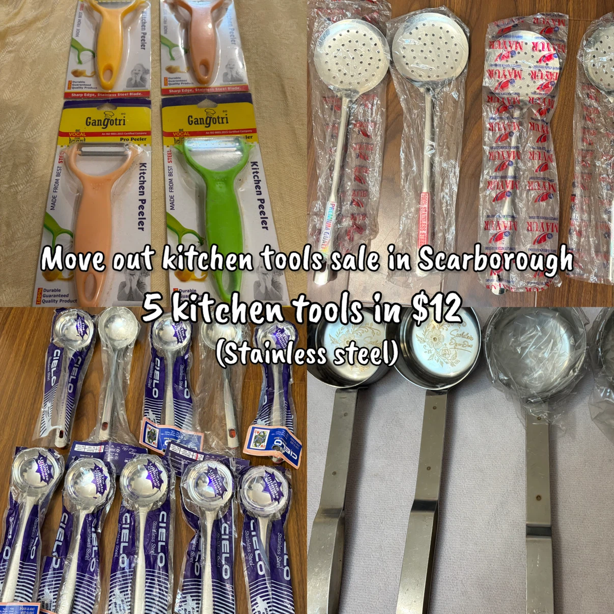 Kitchen Tools move out sale  (everything is new)