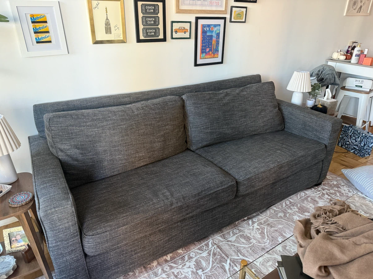 West ElmDark Gray Two-Seater Sofa - photo 3