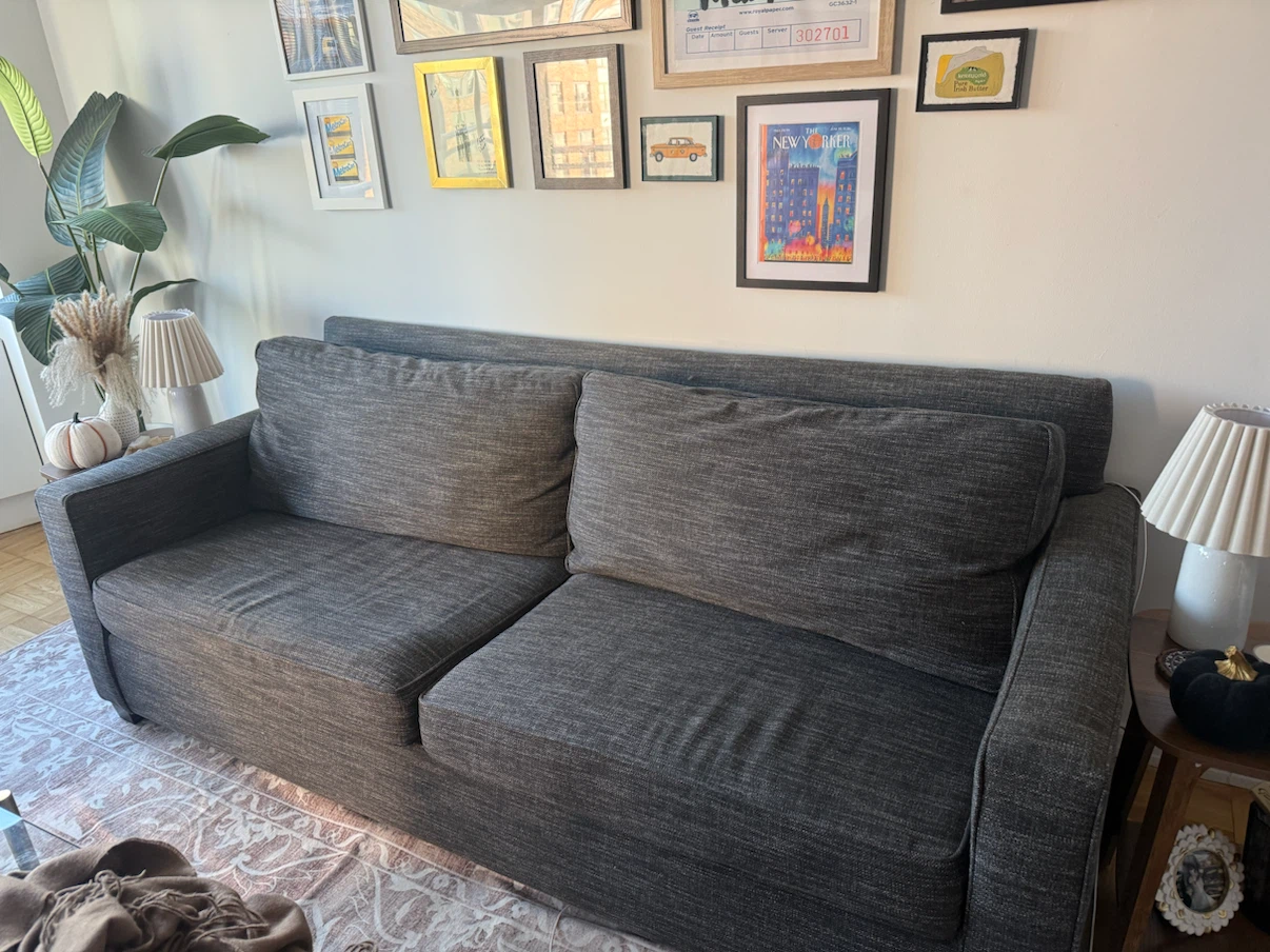 West ElmDark Gray Two-Seater Sofa - photo 4