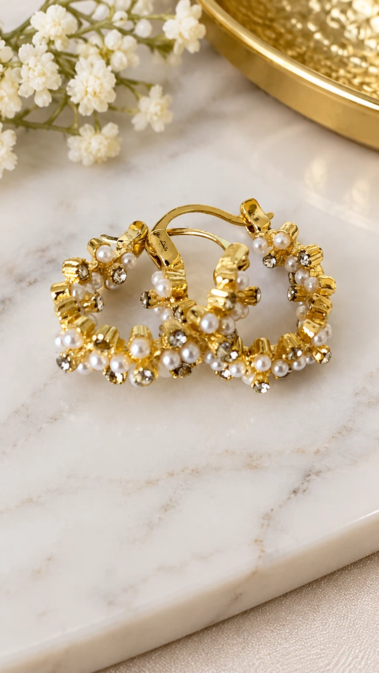 Two pairs of fashion earrings - photo 2