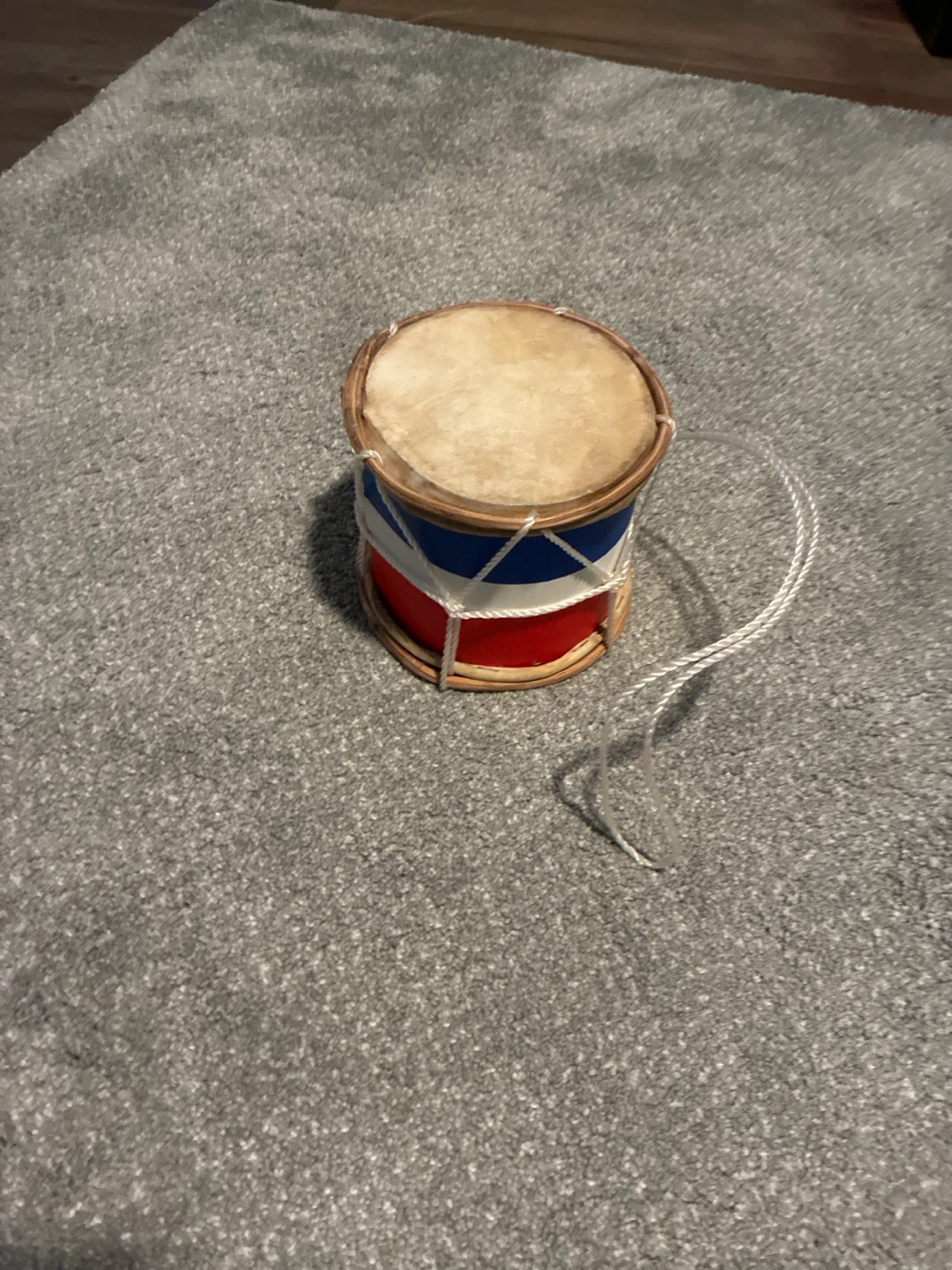 Red White and Blue Handheld Drum