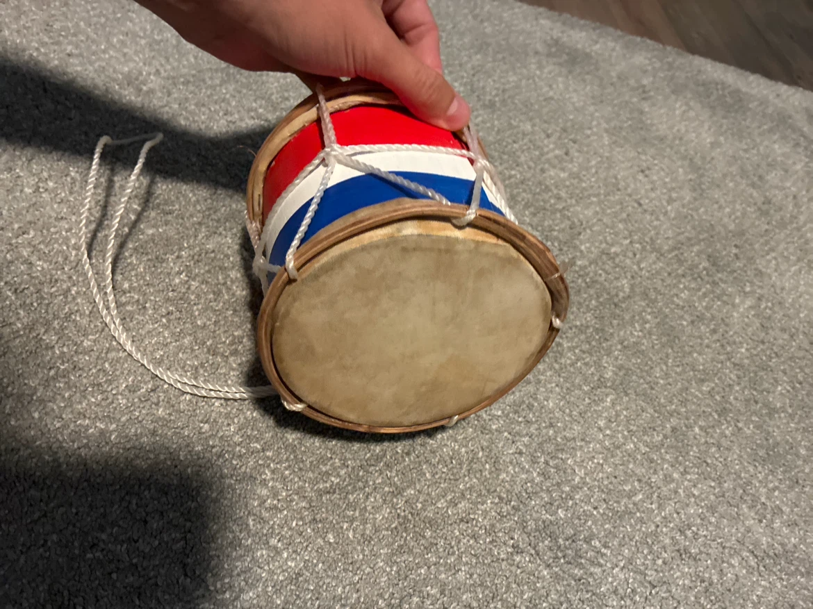 Red White and Blue Handheld Drum - photo 2