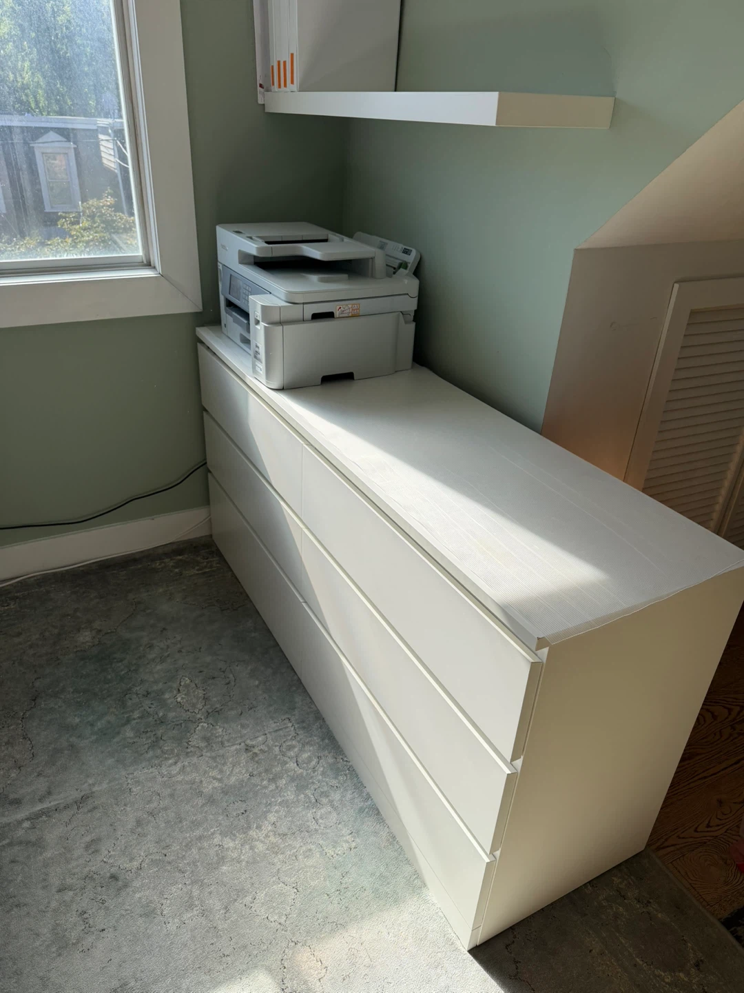 [Moving Sale] IKEA MALM 6-Drawer Dresser, White, 160 cm Wide