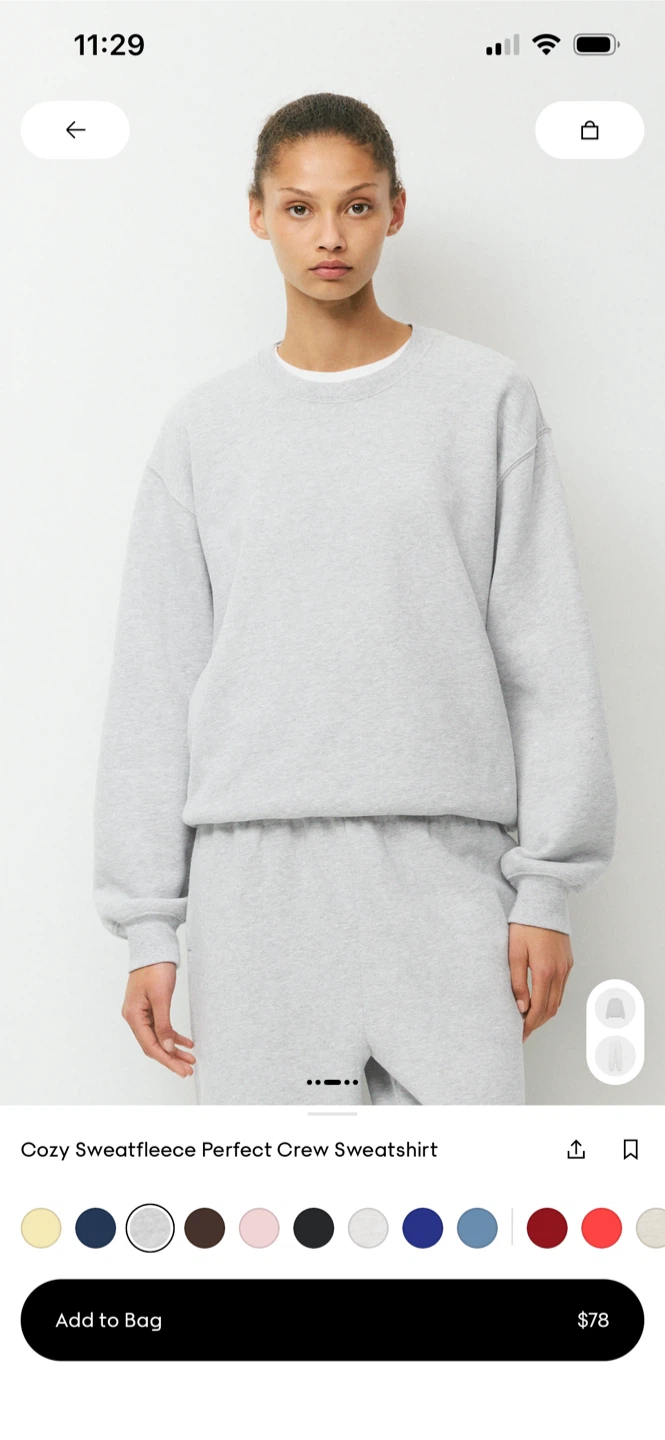 Aritzia perfect fit cozy sweatfleece size small ( also fits XS) - photo 2