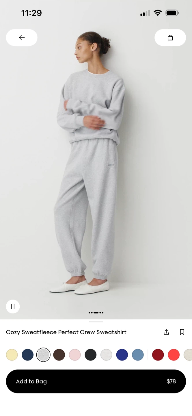 Aritzia perfect fit cozy sweatfleece size small ( also fits XS) - photo 4
