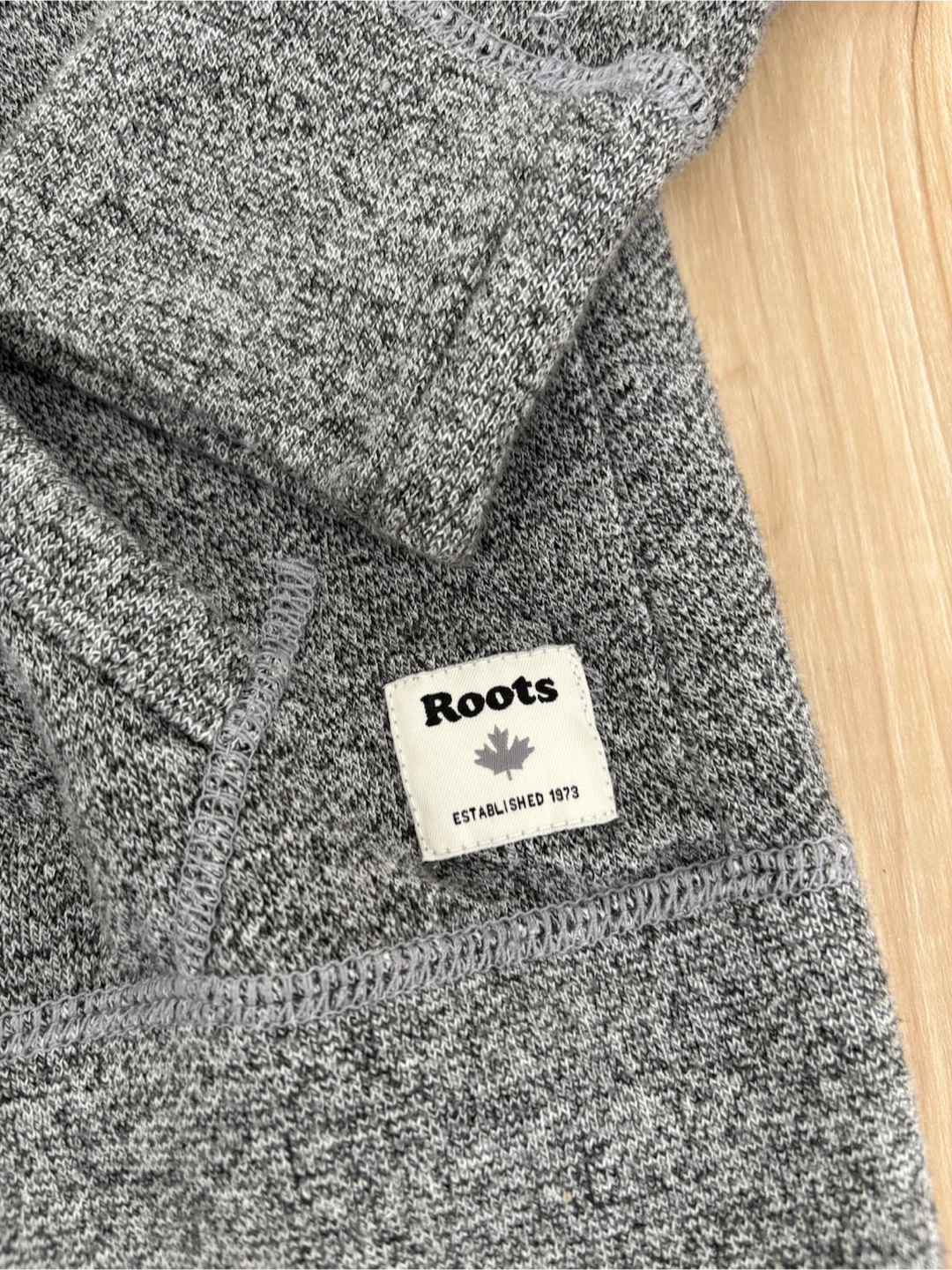 Roots Salt and Pepper Extra Long Grey Zip-Up Hoodie - photo 2