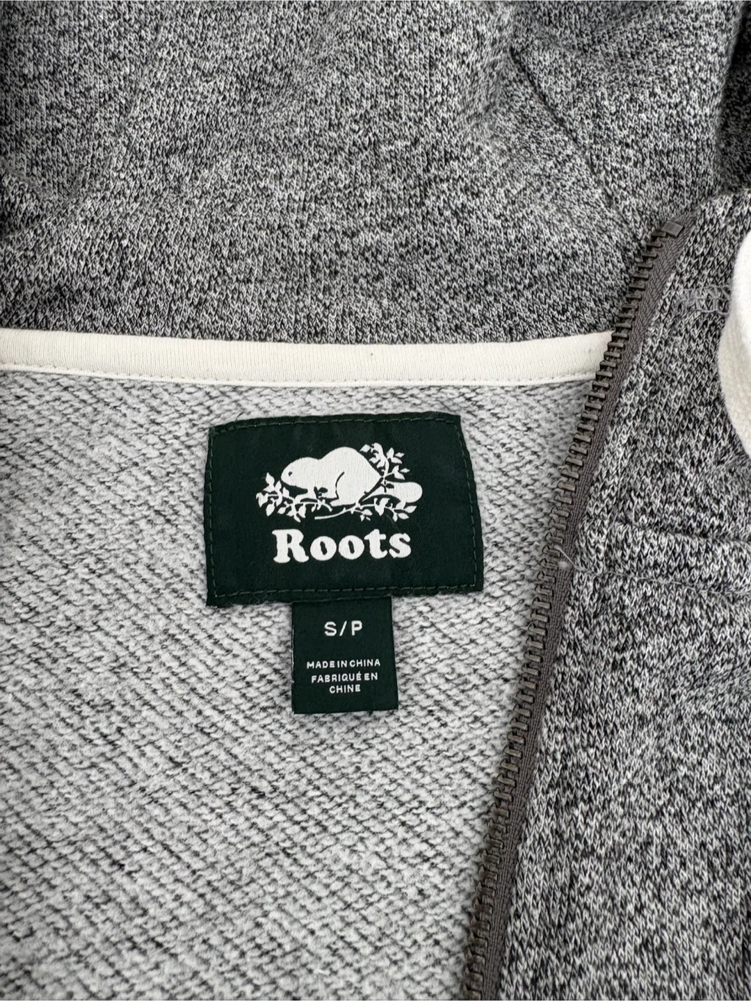 Roots Salt and Pepper Extra Long Grey Zip-Up Hoodie - photo 5