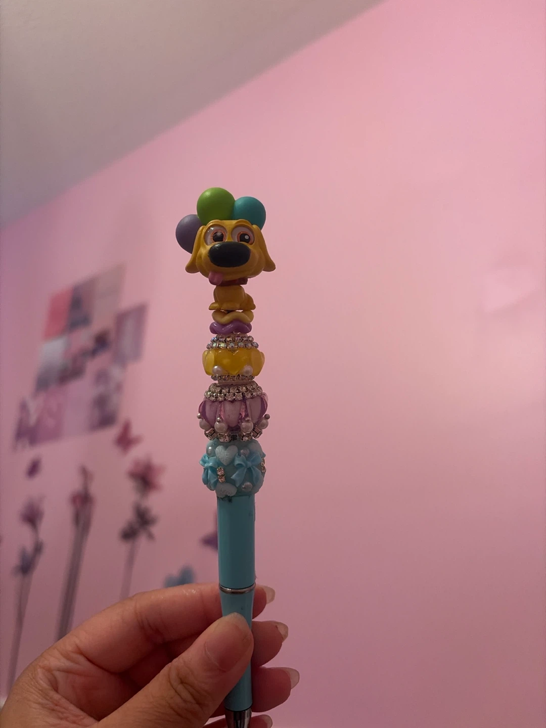 Beaded Pen with Dog Topper