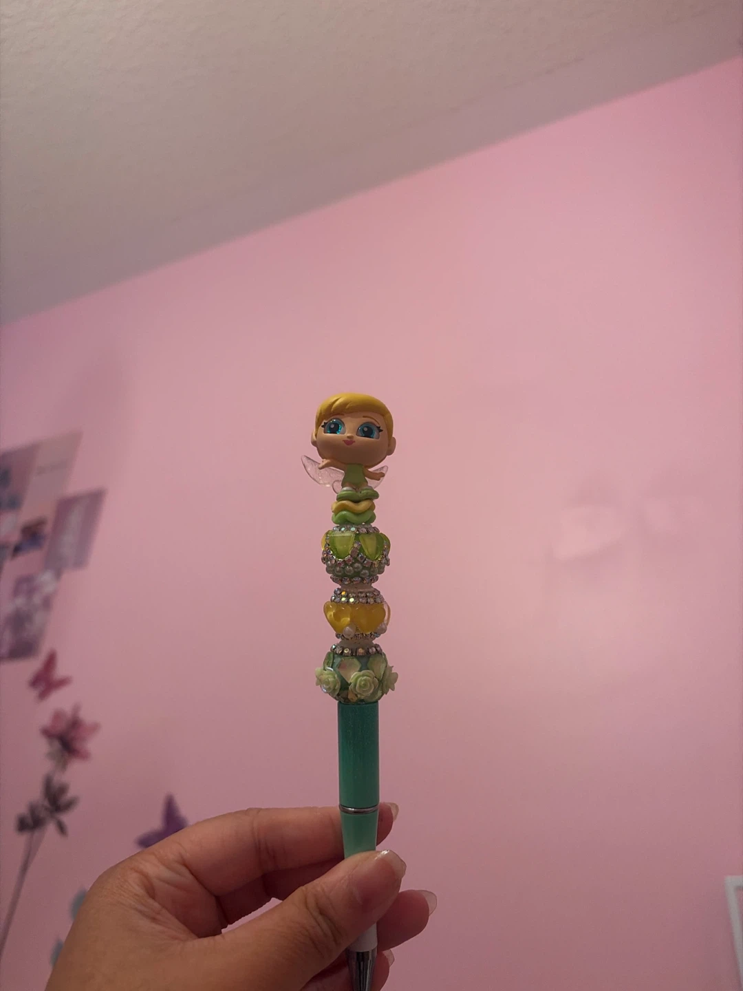 Tinker Bell Themed Bead Pen