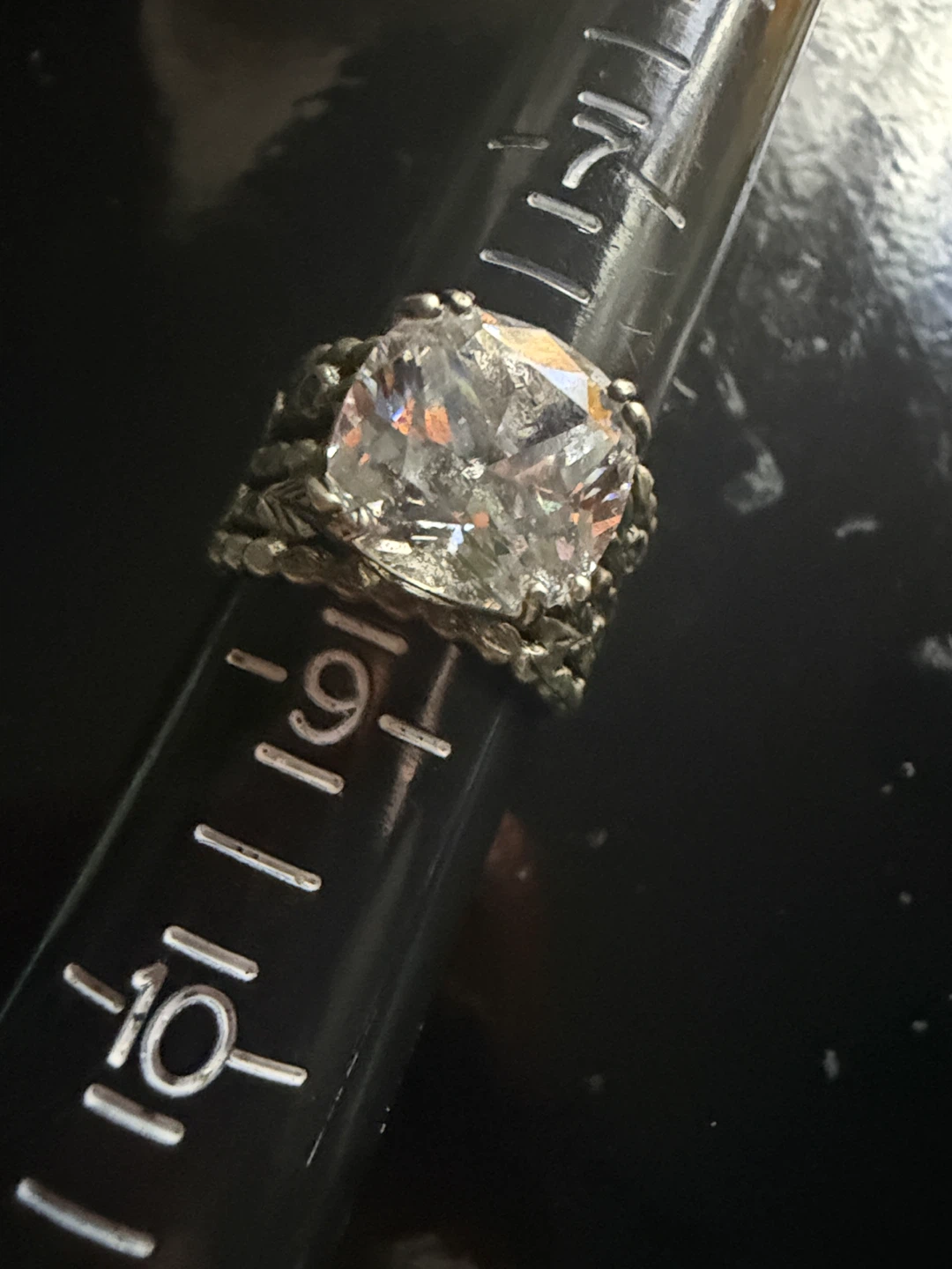 Sterling Silver Israel Leaf Ring, Size 8